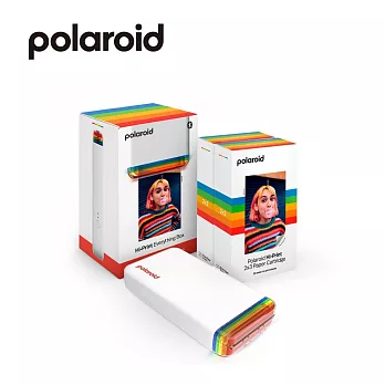 Polaroid 寶麗來 手機相片印表機EB版 2＂x3＂ 白色 (內附40張相片紙) 白色