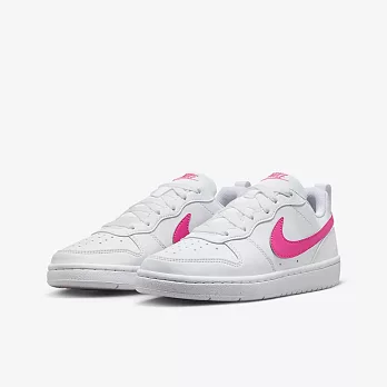 NIKE COURT BOROUGH LOW RECRAFT (GS) 中大童 女休閒鞋-白粉-DV5456113 US6.5 白色