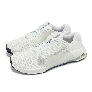 Nike 訓練鞋 Wmns Metcon 9 PRM 女鞋 白 銀 健身 舉重 穩定 運動鞋 FQ7217-101