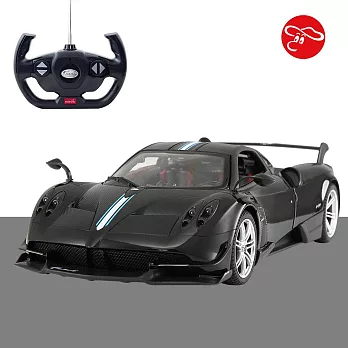 【瑪琍歐玩具】1:14 Pagani Huayra BC(手動開門) 遙控車/75400 黑