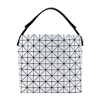 ISSEY MIYAKE 三宅一生 BAOBAO 10x12透光肩背手提包 淺灰