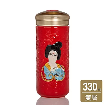 《乾唐軒活瓷》盛唐風雅隨身杯 / 大 / 雙層 / 赤紅 330ml 無 赤紅