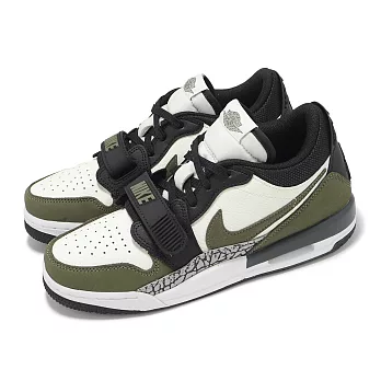 Nike 休閒鞋 Air Jordan Legacy 312 Low GS 大童 女鞋 黑 綠 爆裂紋 低筒 CD9054-120