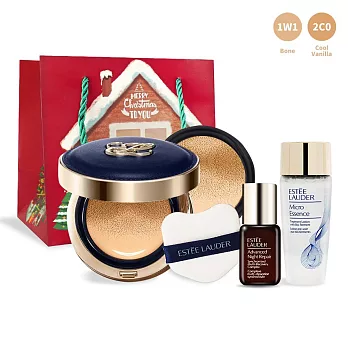 ESTEE LAUDER 雅詩蘭黛 粉持久美肌修護組[氣墊粉餅+原生露+特潤]-聖誕交換禮物-公司貨 #2C0