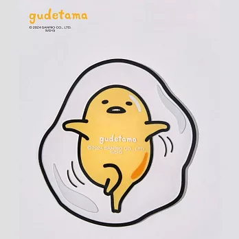 【gudetama 蛋黃哥】週邊正版授權聯名蛋黃哥矽膠防水杯墊(可愛質感裝飾杯子杯墊聖誕交換生日禮物)