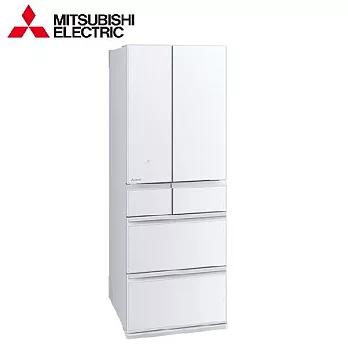 MITSUBISHI 三菱 日製六門607L 變頻玻璃鏡面冰箱 MR-WZ61K -含基本安裝+舊機回收 W(星光白)