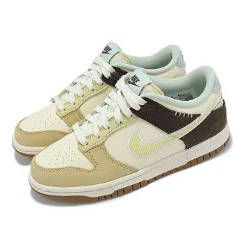 Nike 休閒鞋 Dunk Low GS 大童 女鞋 椰奶色 棕 燈芯絨 低筒 HQ3474-171