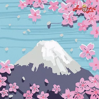 ArtLife藝術生活【DA3130】櫻花雪_DIY 數字 油畫 彩繪