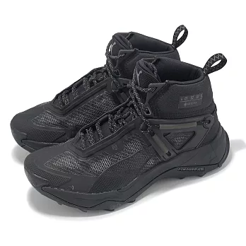 Puma 越野跑鞋 Explore Nitro Mid GTX Wns 女鞋 黑 灰 防水 中筒 防滑 抓地 37786101