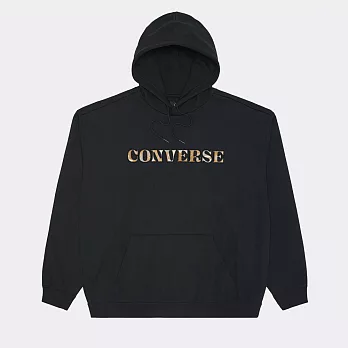 CONVERSE BRUSH STROKE CAMO HOODIE BLACK 男連帽上衣-10025994-A02 L 黑色