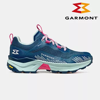 GARMONT 女款 GTX 低筒越野疾行健走鞋 9.81 Engage WMS 002880 (S05021)｜黃金大底 GoreTex 防水透氣 疾速健行 越野跑 UK4 藍-莓粉