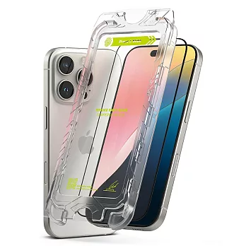 Rearth Ringke Apple iPhone 16 Pro Max 零失敗玻璃保護貼(2片裝)