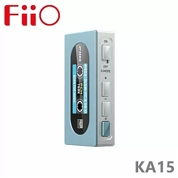 FIIO KA15 隨身型解碼耳機轉換器 雙CS43198加雙運算放大器 公司貨保固一年 天空藍