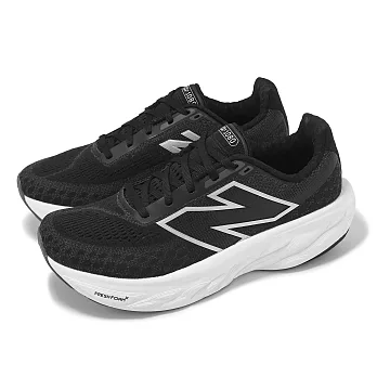 New Balance 慢跑鞋 Fresh Foam X 1080 V14 大童 寬楦 黑白 小朋友 運動鞋 NB G1080B14-W