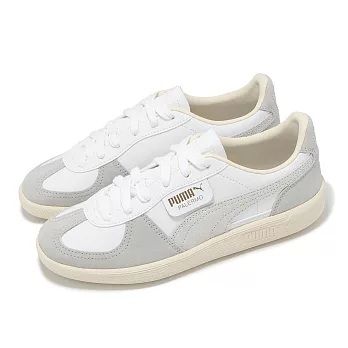 Puma 休閒鞋 Palermo Lth 男鞋 女鞋 白 灰 復古 低筒 皮革 麂皮 德訓鞋 39646402