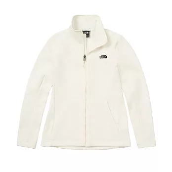 The North Face W TKA200 FULL ZIP JACKET - AP 女刷毛外套-NF0A88RQQLI L 白色