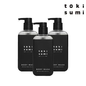 【toki sumi】黑皂液 天然液態皂 Black Soap 420ml 3入組(敏感肌適用)