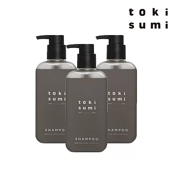 【toki sumi】死海淨髮泥 洗髮精 Black Mud 420mlx3入組(敏感頭皮適用)