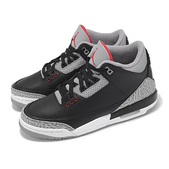 Nike 休閒鞋 Air Jordan 3 Retro GS Black Cement 大童 女鞋 黑水泥  DM0967-010