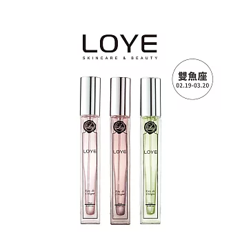 LOYE雙魚座12星座香水【NO.4瑰夜+NO.7薇光+NO.11舞橘(10ml*3)】
