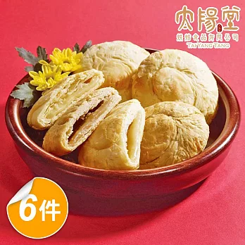 預購【太陽堂烘焙坊】綜合太陽餅禮盒x6盒(奶素 4品12入/盒 附提袋)_2025春節禮盒