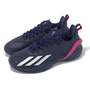 adidas 網球鞋 adizero Cybersonic M 男鞋 藍 紫 抓地 緩衝 運動鞋 愛迪達 IF9123