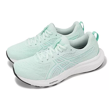 Asics 慢跑鞋 GEL-Contend 9 女鞋 綠 白 緩衝 支撐 透氣 運動鞋 亞瑟士 1012B681401