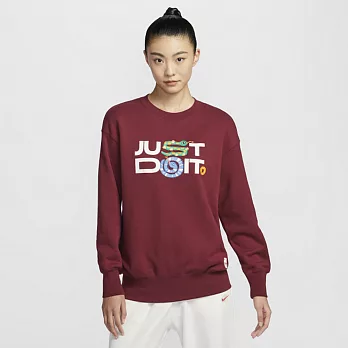 NIKE AS W NSW OS CREW 女 圓領套頭衫-HV8462677 L 紅色