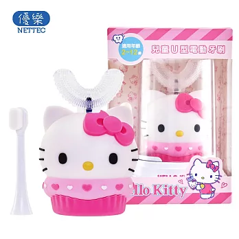 【優樂】NETTEC HELLO KITTY 凱蒂貓 U型兒童電動牙刷(三麗鷗正版授權)