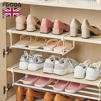 【英國FGODA】櫃子下層板用收納掛架/鞋架/置物架-小款
