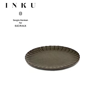 【比利時SERAX】INKU侘寂 陶瓷餐盤 深墨綠18cm