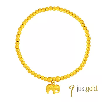 【Just Gold 鎮金店】雋藏 吉象如意 黃金手鍊