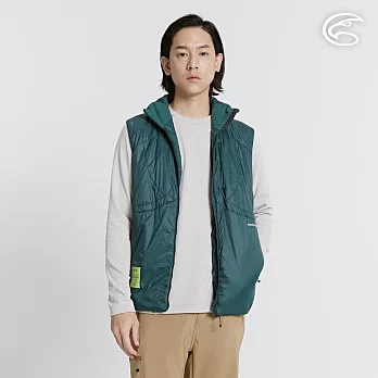 ADISI 男SMAWARM海洋溫控超撥水彈性背心 AV2421078 (M-3XL)｜蚵殼棉 運動外套 保暖背心 防潑水 抗風 海洋紗 M 翡翠綠