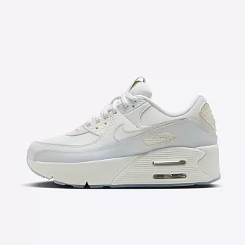 Nike Air Max 90 Lv8 [HF0782-100] 女 休閒鞋 運動 復古 雙層氣墊 緩震 厚底 白 淺灰