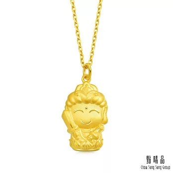 【點睛品】本命佛 文殊菩薩黃金吊墜_計價黃金(生肖兔)