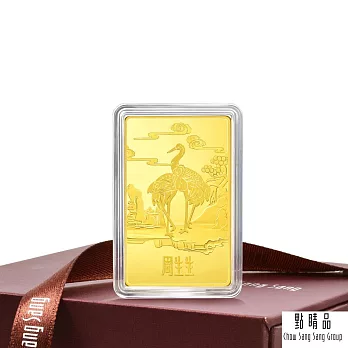 【點睛品】松齡鶴壽 珍藏黃金金片_計價黃金(50克)