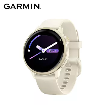 GARMIN vivoactive 6 GPS 智慧腕錶  奶油白