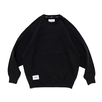 Wtaps Sign/Sweater/Cotton 大學T 淺灰/黑 251ATDT-CSM01 M 黑