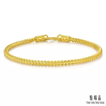 【點睛品】雙層編織 黃金手鍊_計價黃金(17cm)