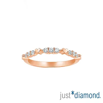 【Just Diamond】Eternity 永恆心漾 鑽石戒指 港圍 11  玫瑰金