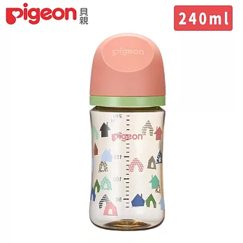 日本《Pigeon 貝親》第三代母乳實感PPSU奶瓶240ml 動物派對