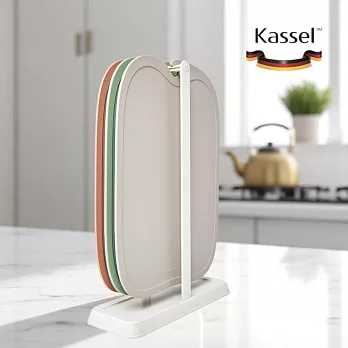 韓國Kassel  Apple 無痕砧板3色組(含砧板立架/韓國製)
