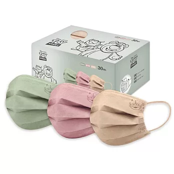 【ONEDER旺達棉品】迪士尼.皮克斯玩具總動員成人平面口罩(30入組)- 玩具總動員 TO-BZ002