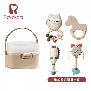 【Royalcare】歡樂手搖鈴四件組附收納盒(款式隨機)