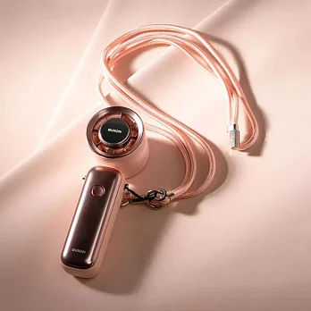 【GUXON】巧冰扇 可折疊 降溫 製冷 手持小風扇 桌立小風扇 玫瑰粉