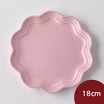 Le Creuset 蕾絲花邊盤 餐盤 造型盤 點心盤 18cm 雪紡粉