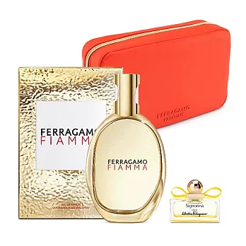 【FERRAGAMO】熾烈之光女性淡香精100ml(贈化妝包+小香x1)