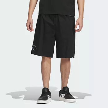 ADIDAS GFX SHORT 男休閒短褲-JL6061 L 黑色