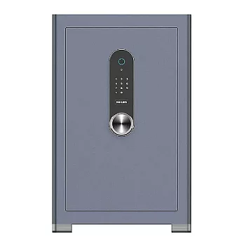 PHILIPS 飛利浦 Smart Safes 智能 時尚智簡 存儲無憂 保險櫃 (指紋/密碼 /機械鑰匙) /台 SBX601-8B-淡雅藍