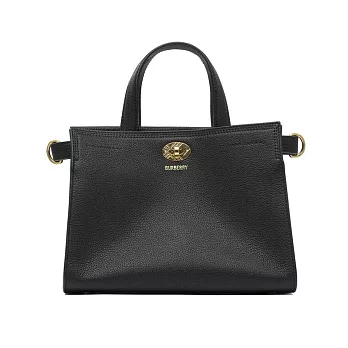 BURBERRY Cotswolds小牛皮迷你托特包 黑色